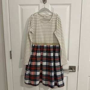 Crewcuts (J Crew for kids) Girls Plaid/Gold Dress
